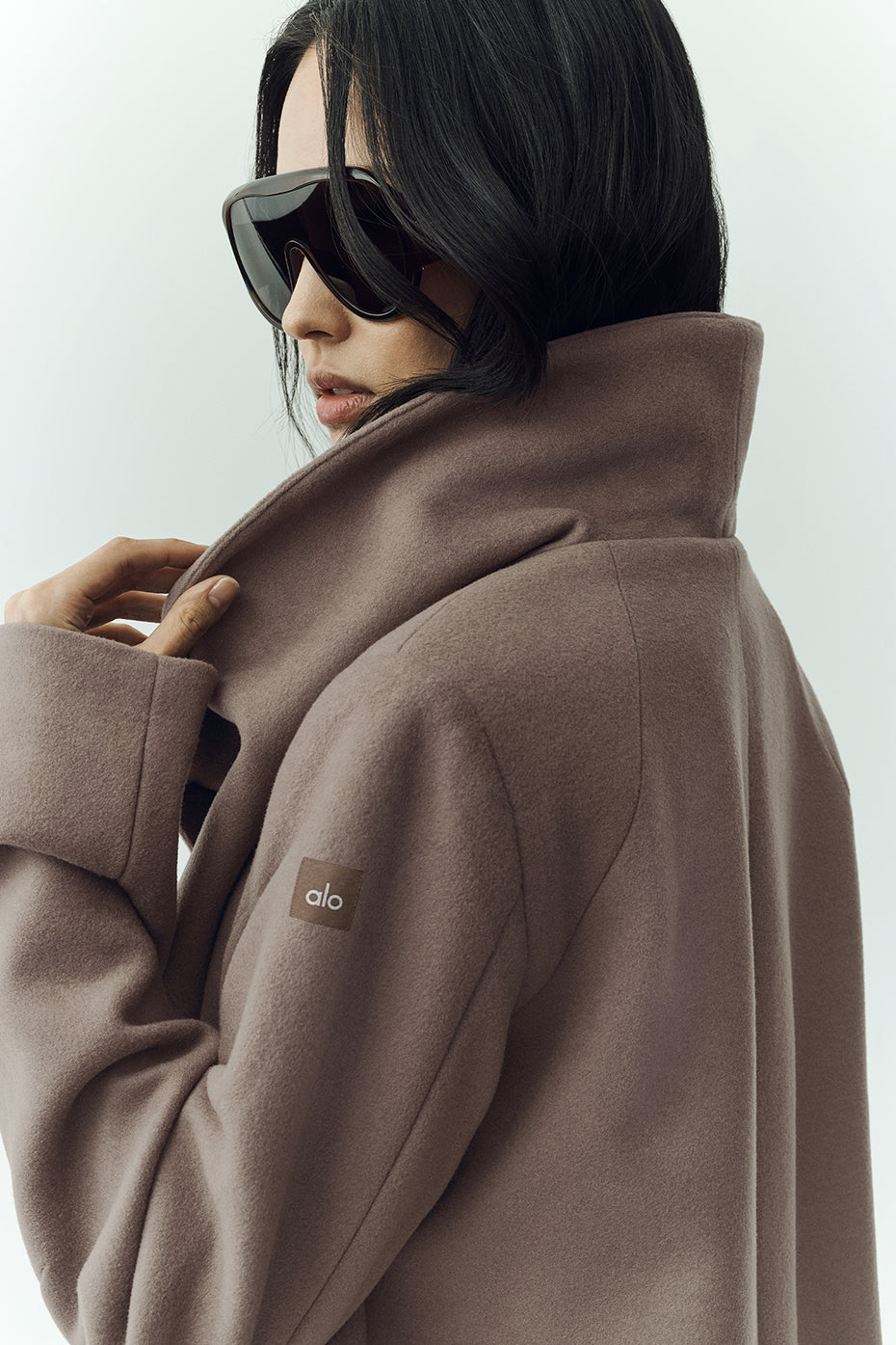 Wool Blend Nightfall Long Coat - Alpine Cocoa Heather - Image 4