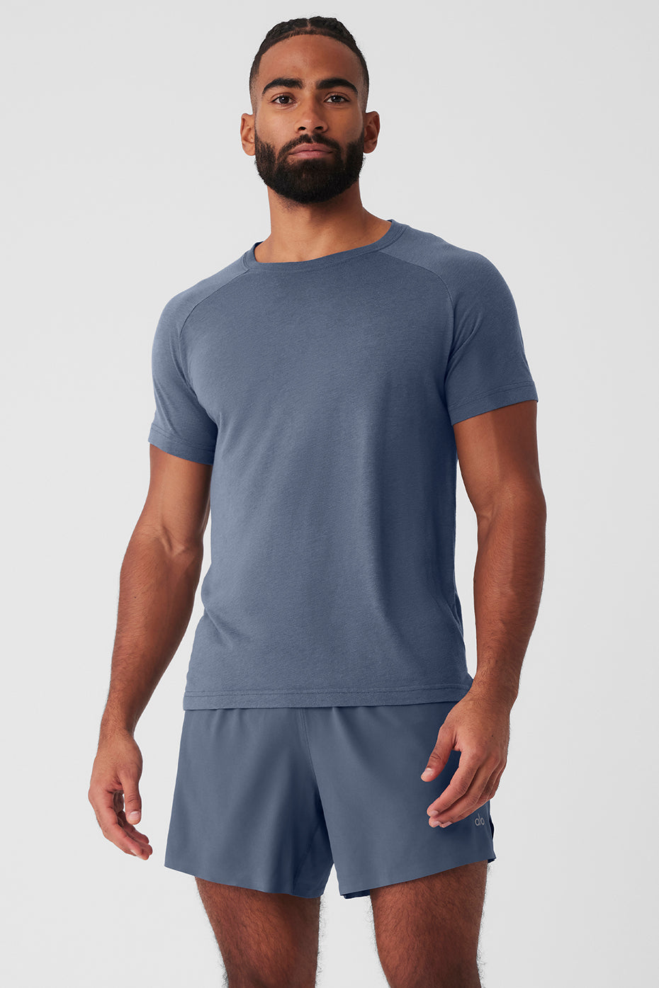 Triumph Raglan Tee - Bluestone