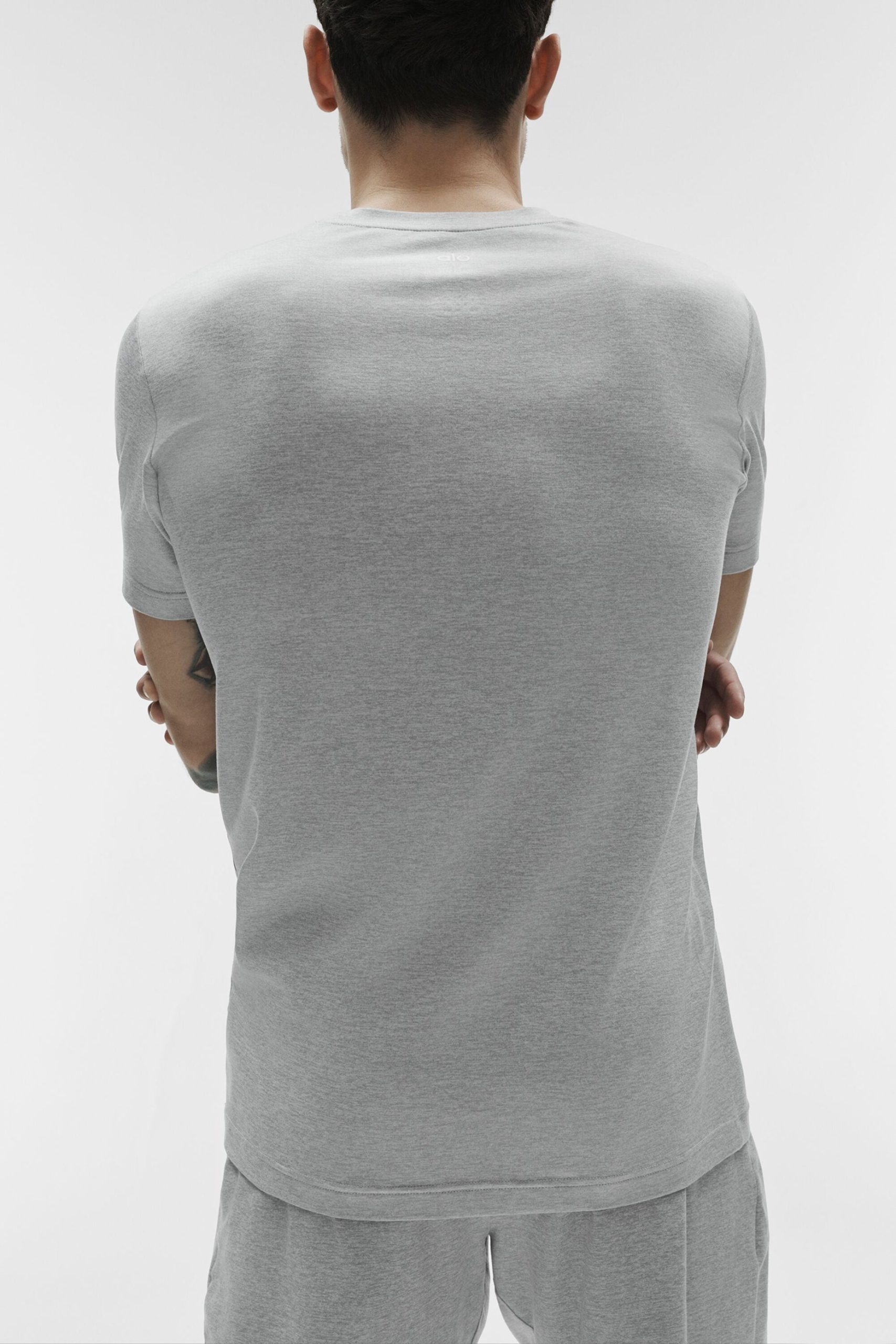 Conquer Reform Crewneck Short Sleeve - Athletic Heather Grey - Image 4