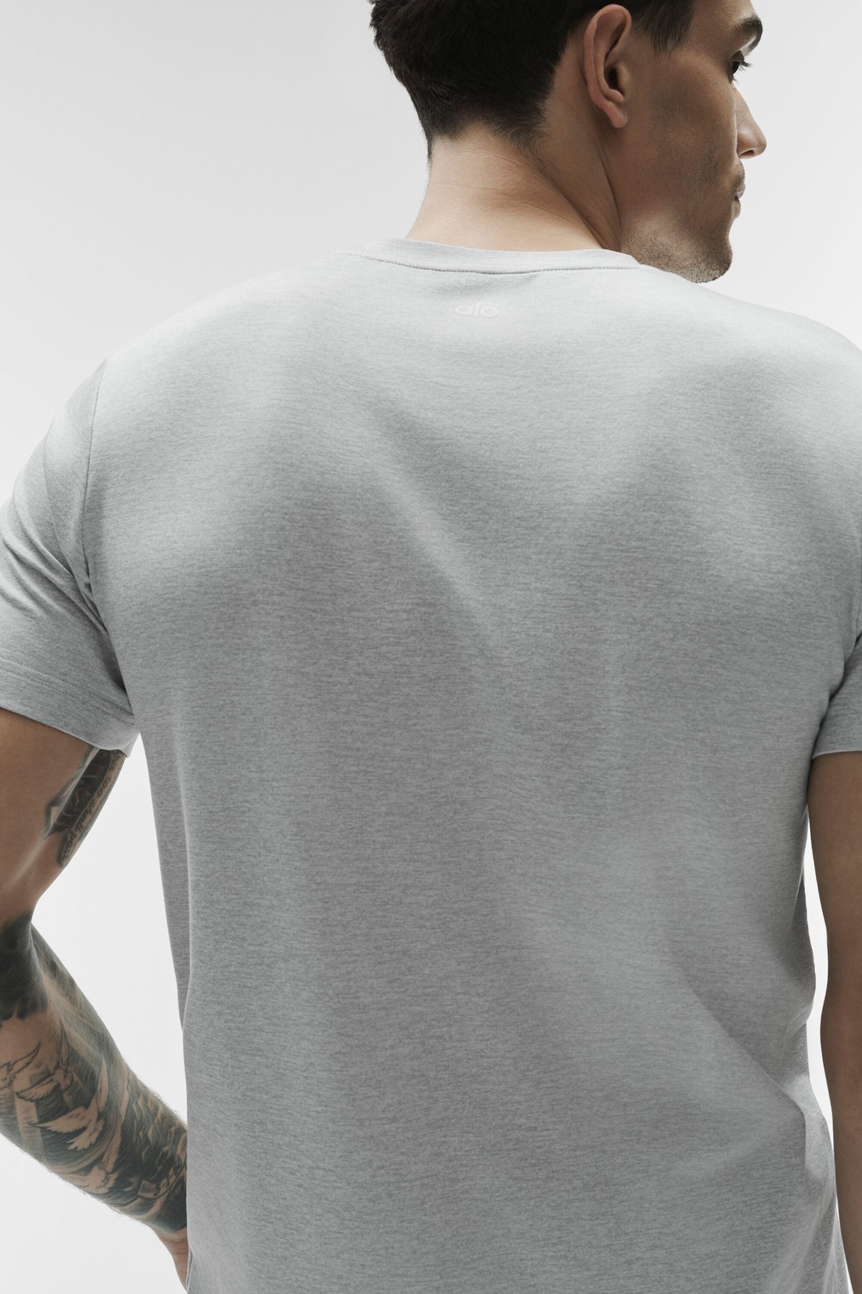 Conquer Reform Crewneck Short Sleeve - Athletic Heather Grey - Image 3