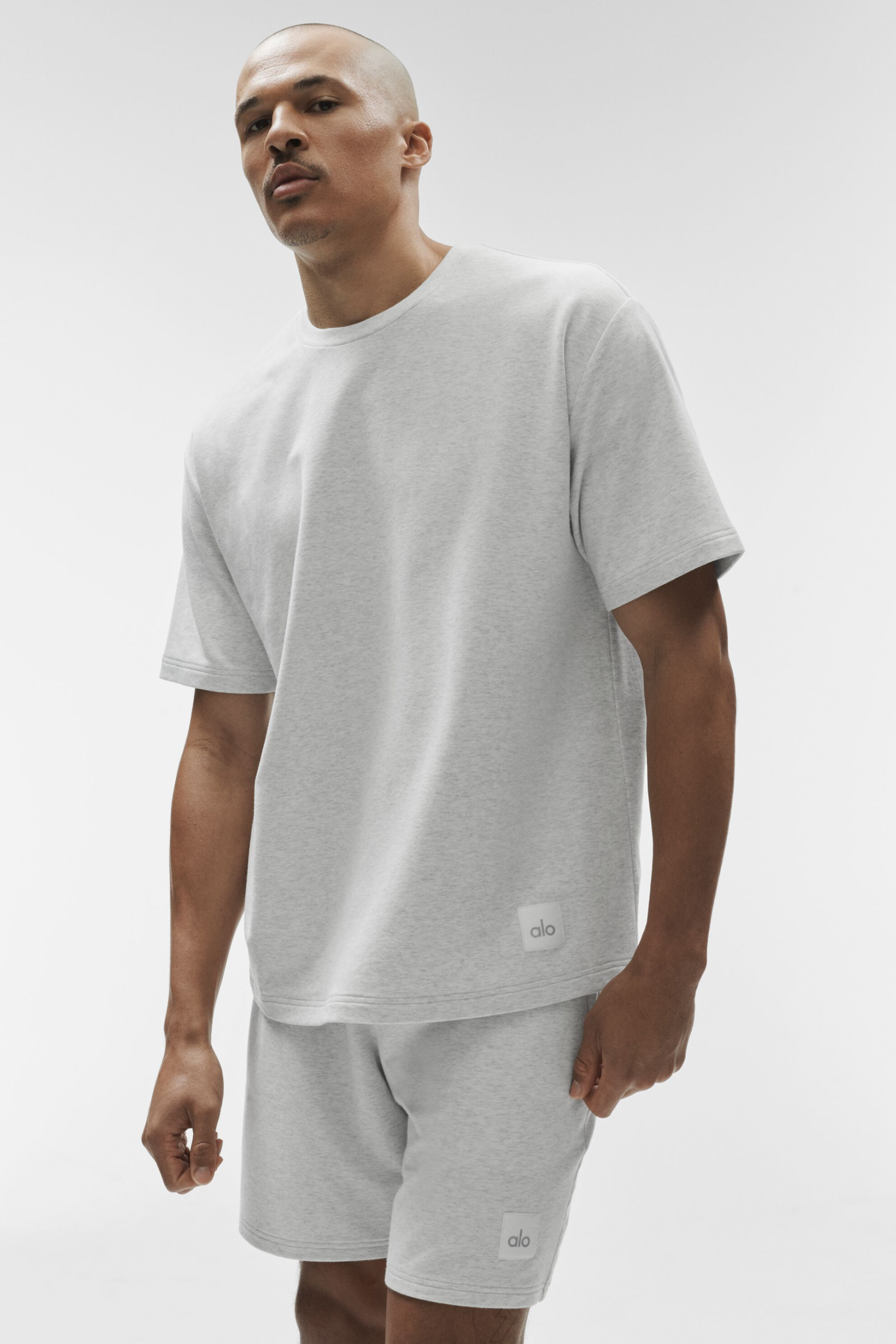 Double Take Short Sleeve - White Heather - Image 3