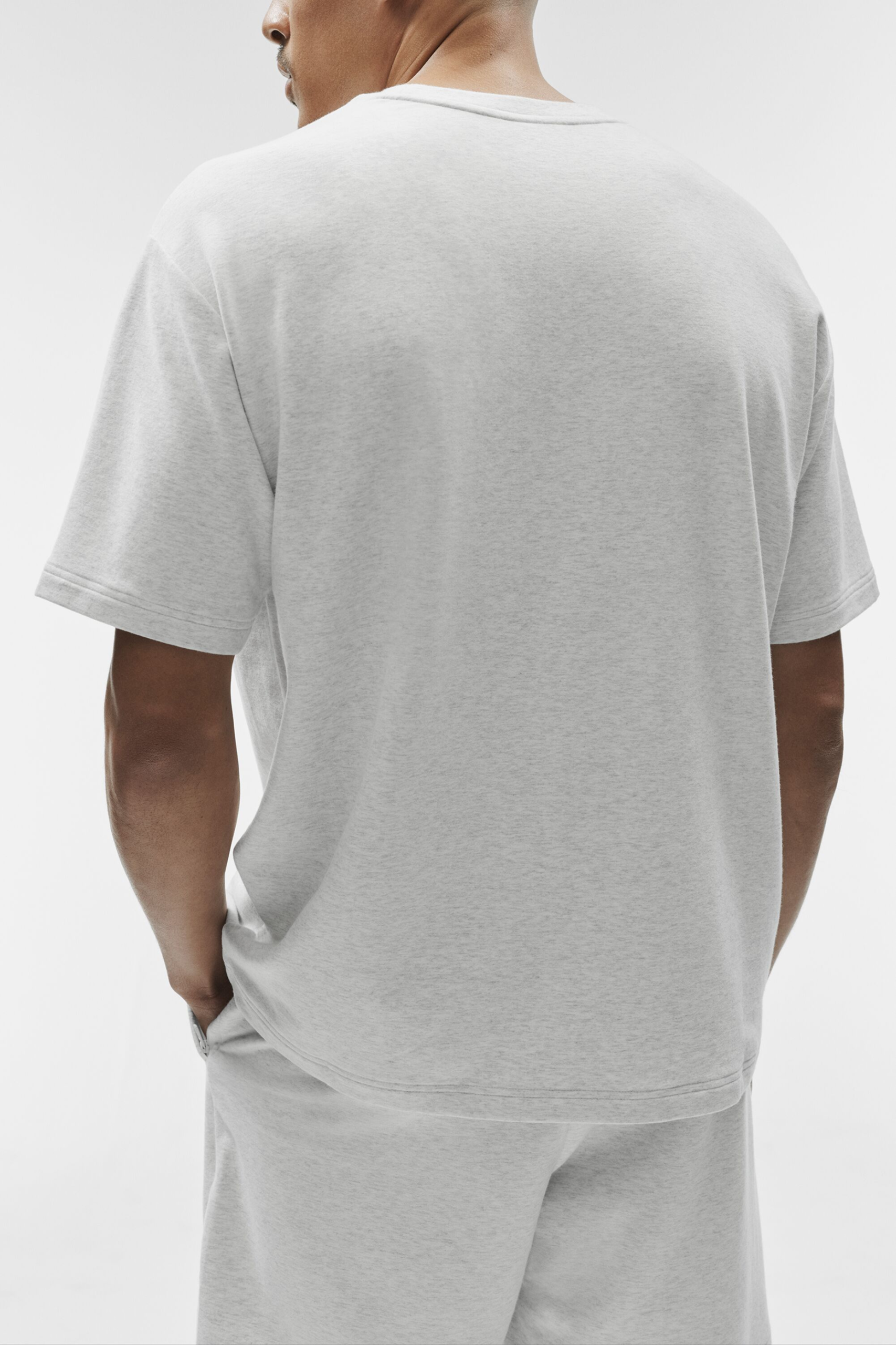 Double Take Short Sleeve - White Heather - Image 2