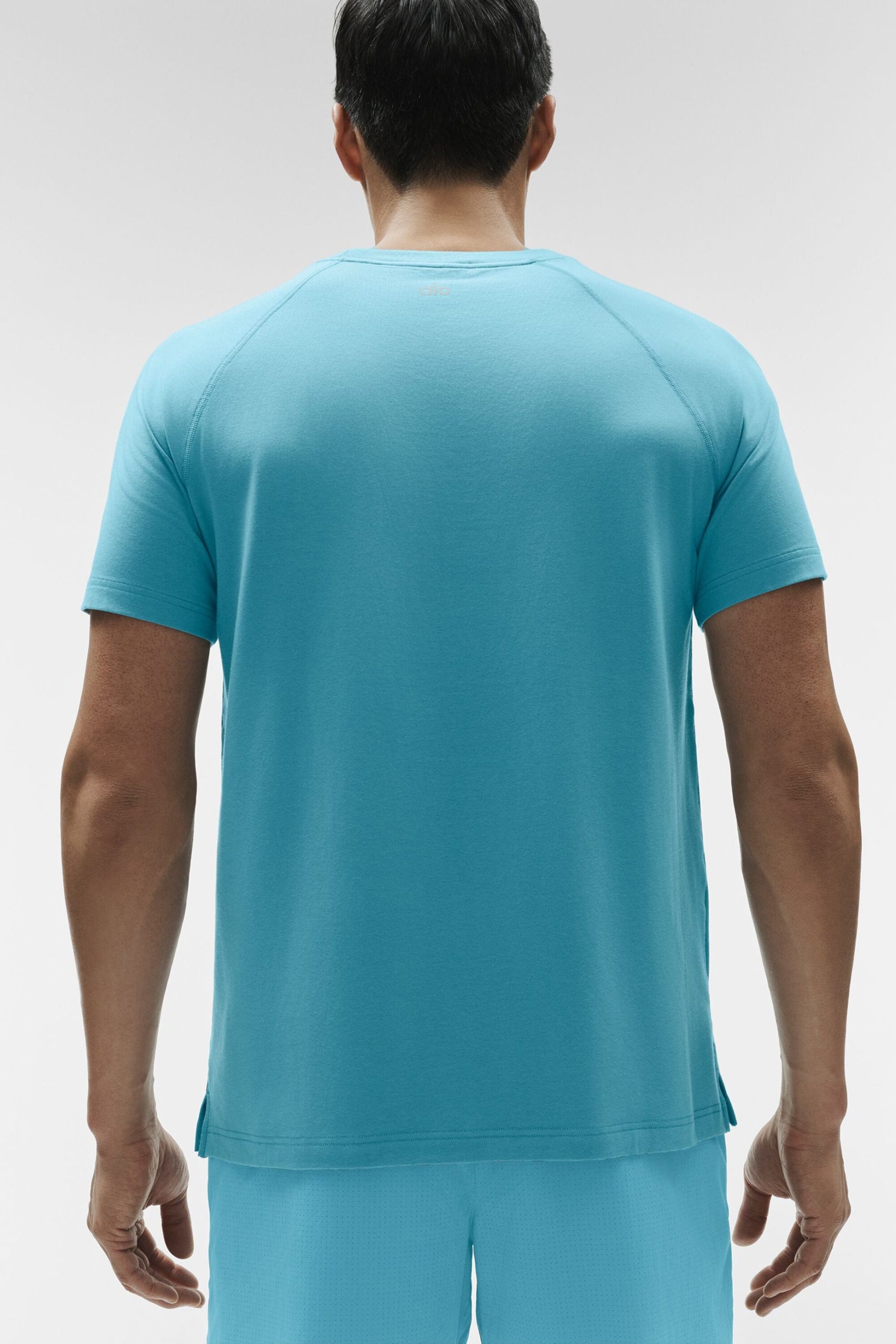 ALO Vapor Crewneck Short Sleeve - Blue Breeze - Image 2