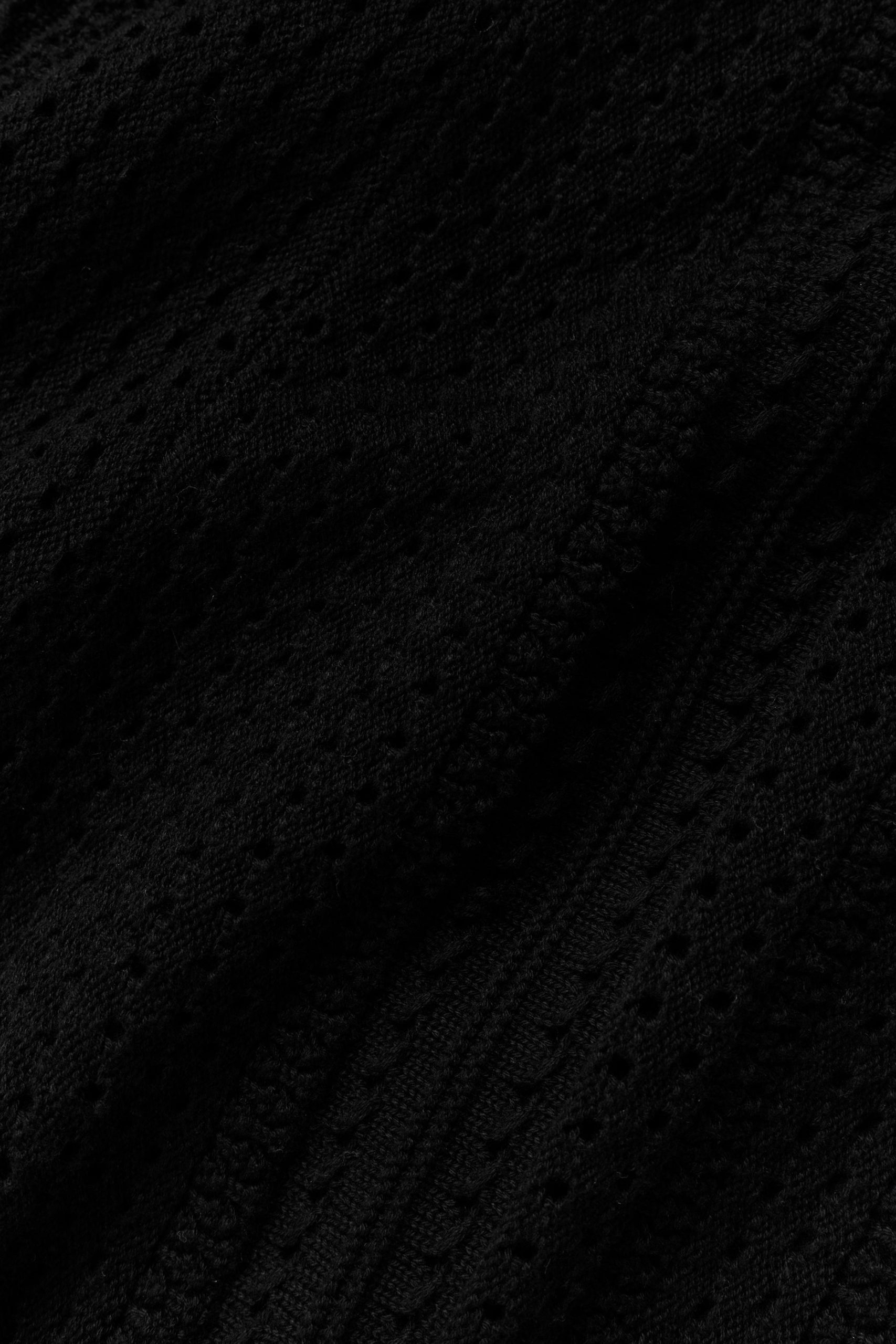 Coastline Knit Short Sleeve Polo - Black - Image 7