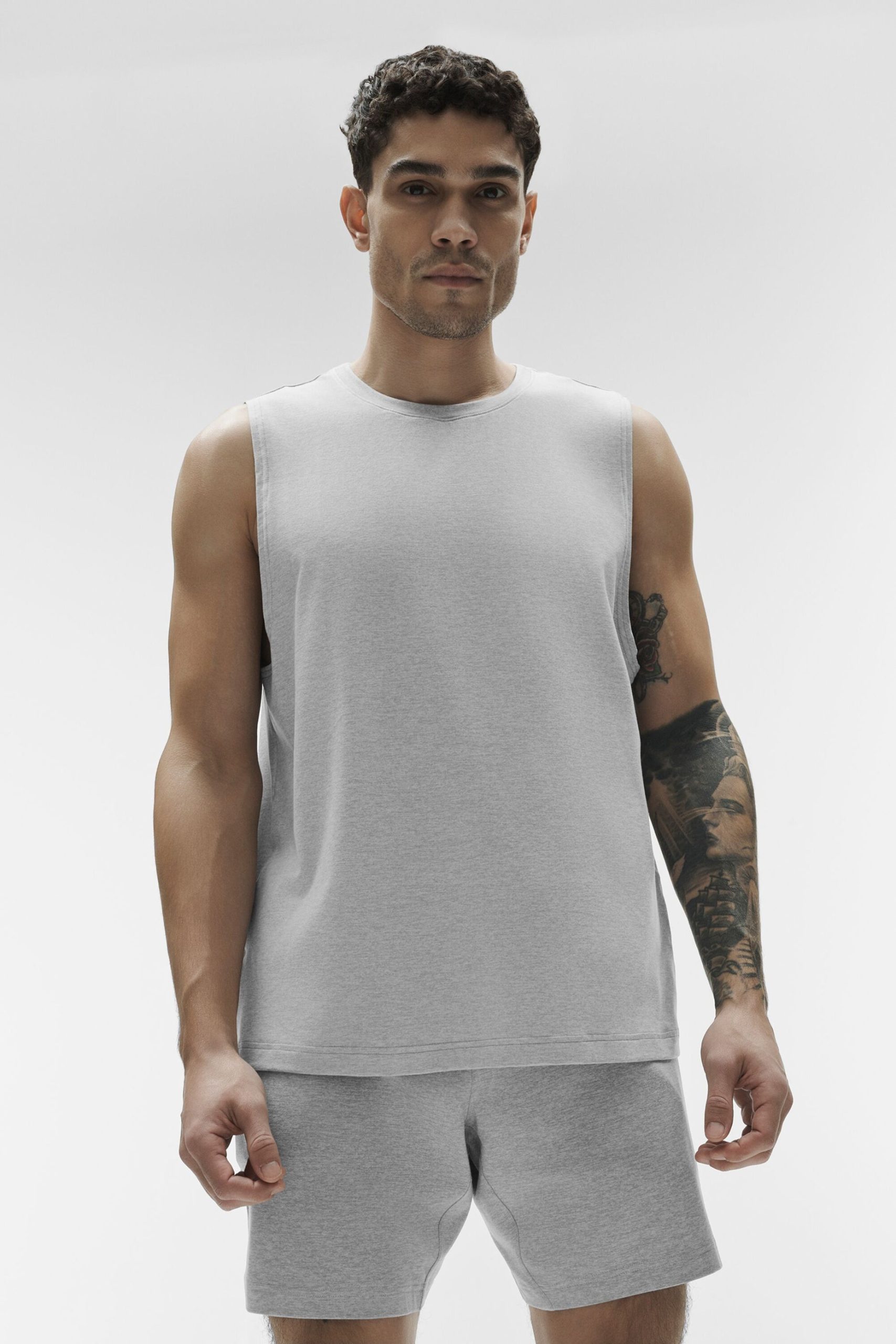 Conquer Muscle Tank - Athletic Heather Grey - Image 4