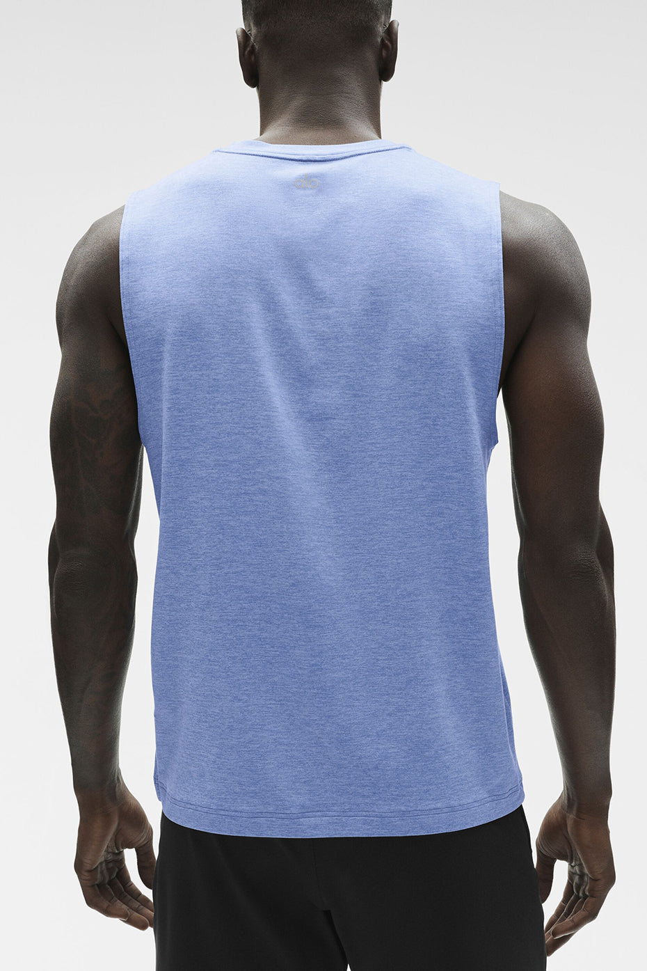 Conquer Muscle Tank - Provence Blue Heather - Image 2