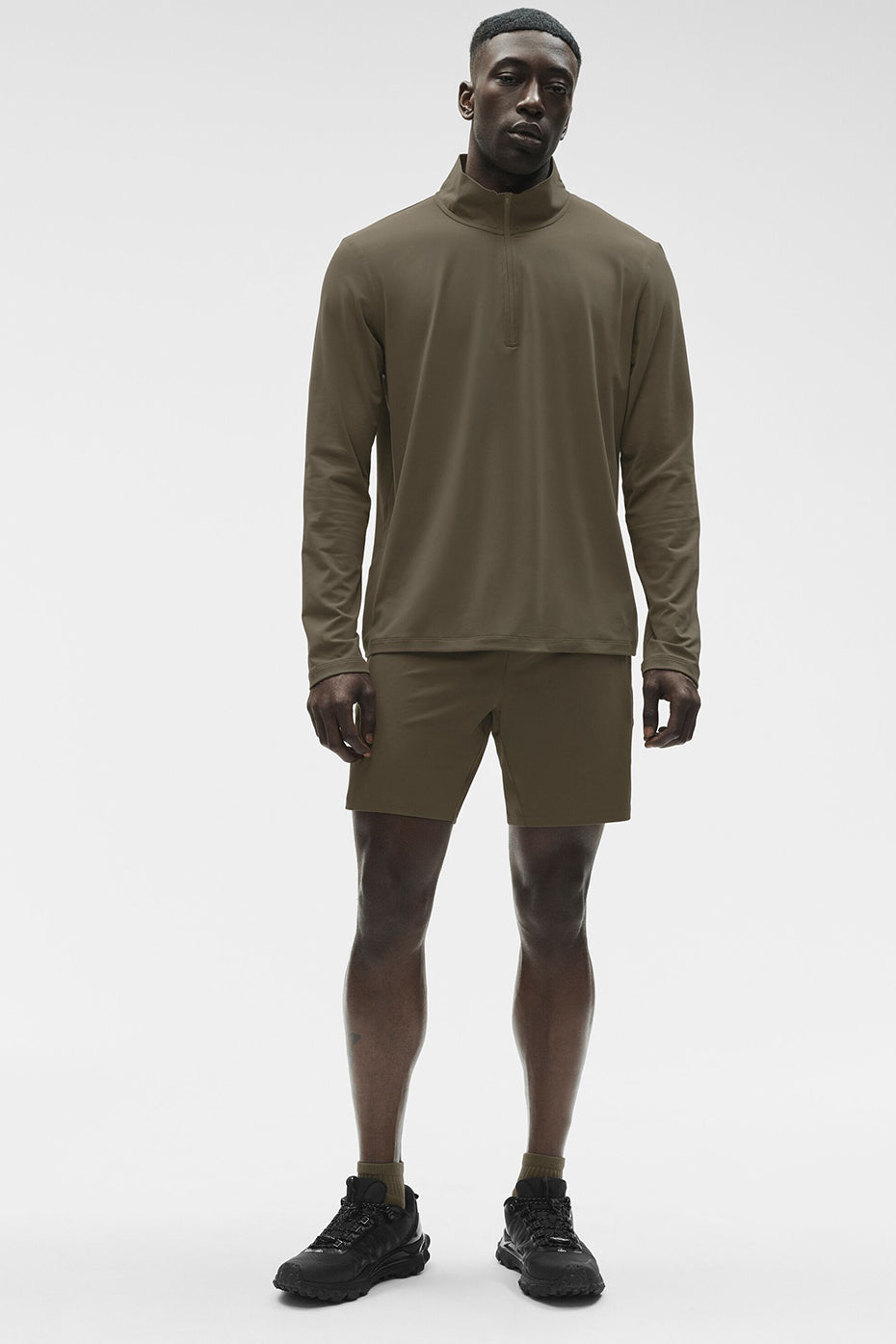 Conquer 1/4 Zip Reform Long Sleeve - Olive Tree - Image 6