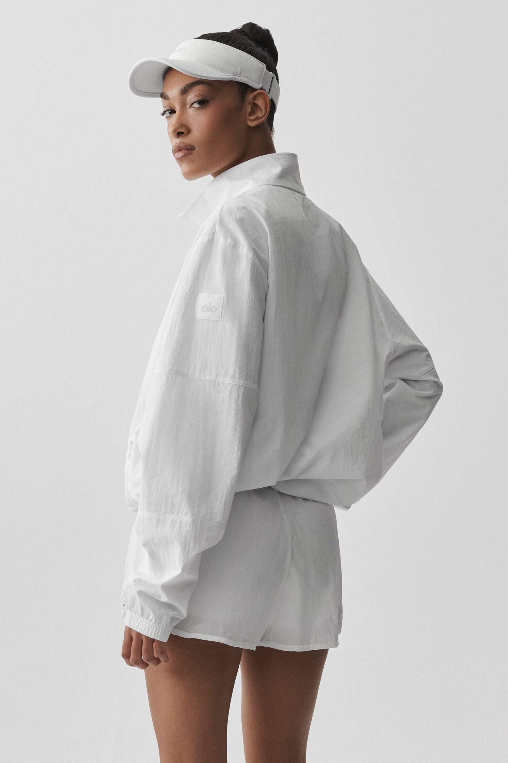 Light Weight Takeaway Track Pullover - White - Image 3
