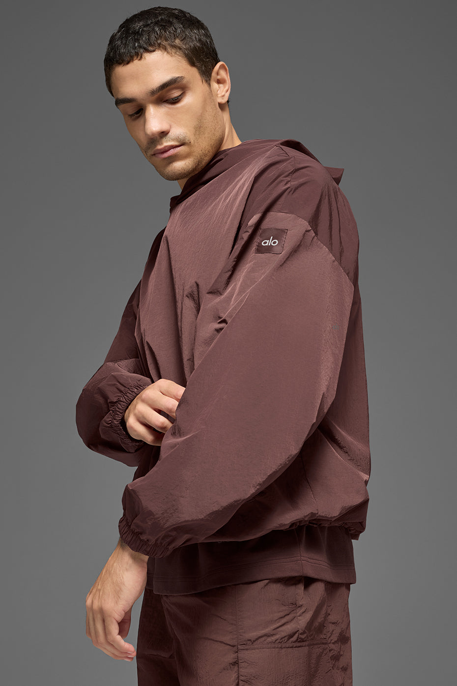 Axis Hooded Pullover - Brownstone - Image 3