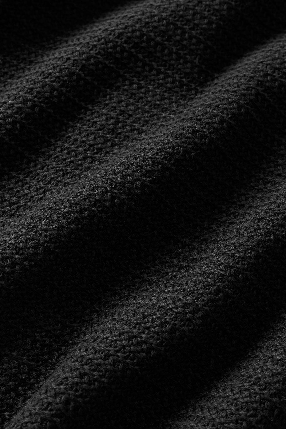 Shift Knit Button Up Long Sleeve - Black - Image 6