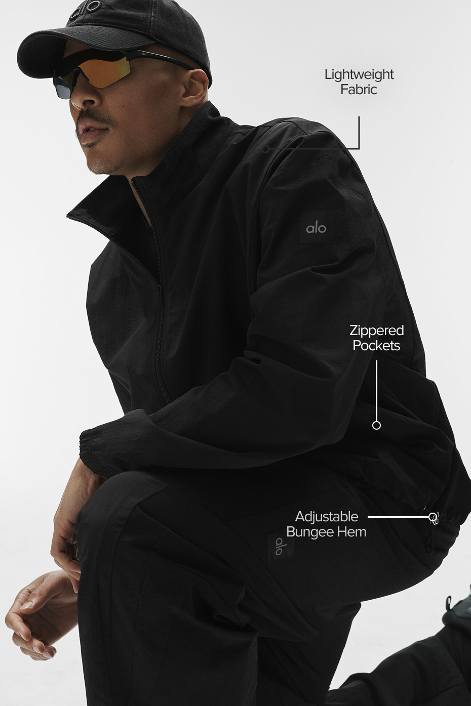 Takeaway Track Full Zip Jacket - Black - Image 2