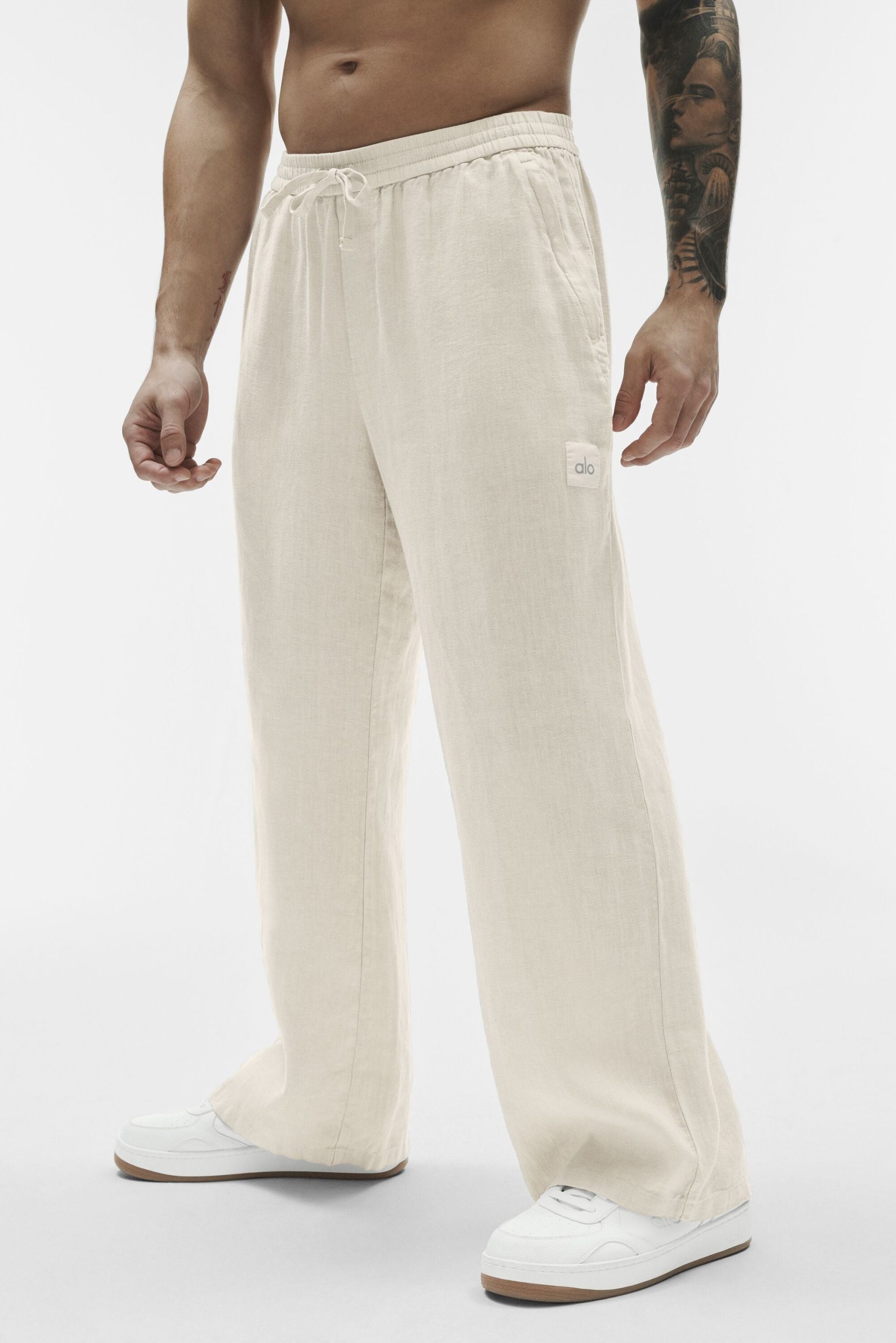 Linen Days Straight Leg Pant - Bone - Image 3