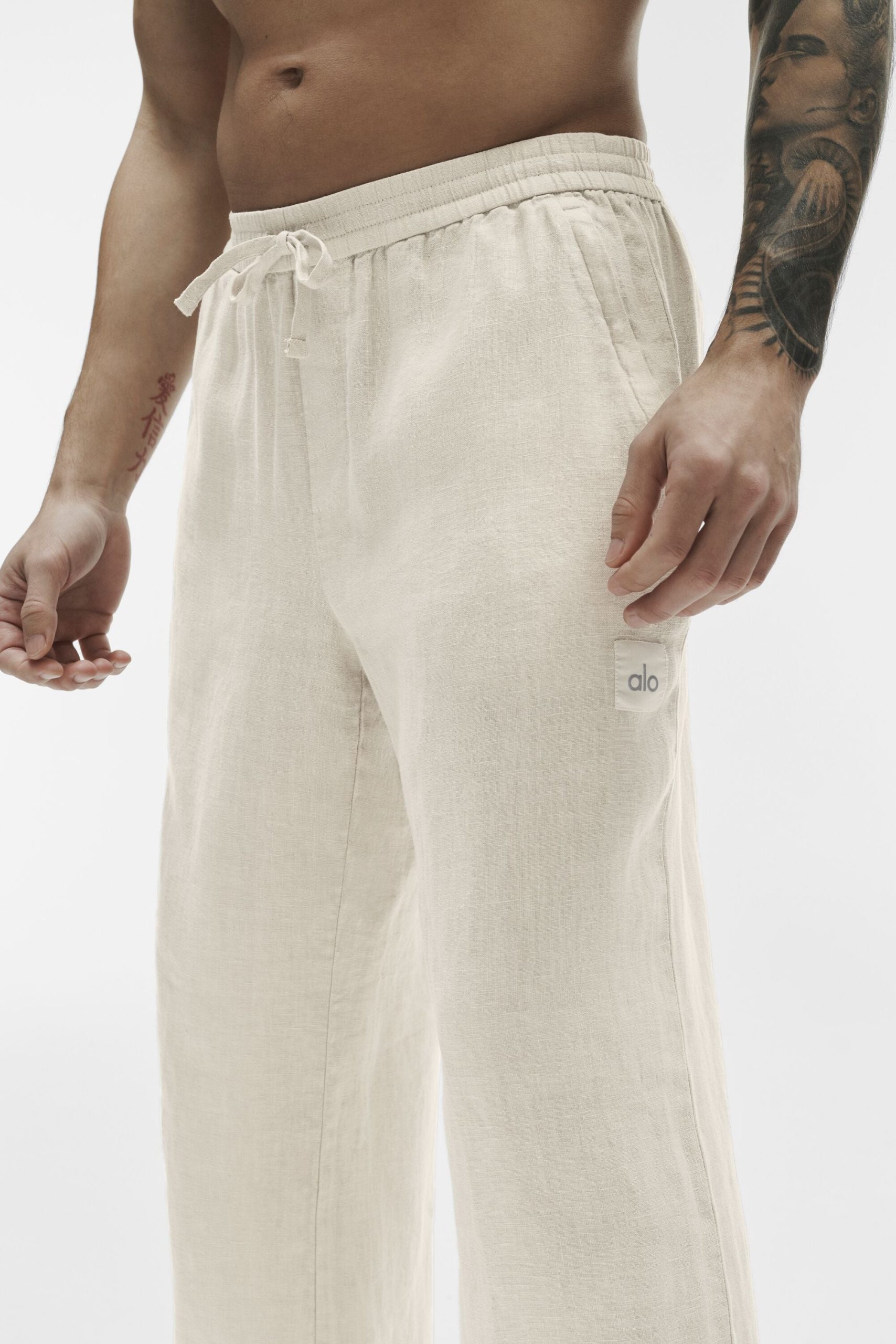 Linen Days Straight Leg Pant - Bone - Image 5