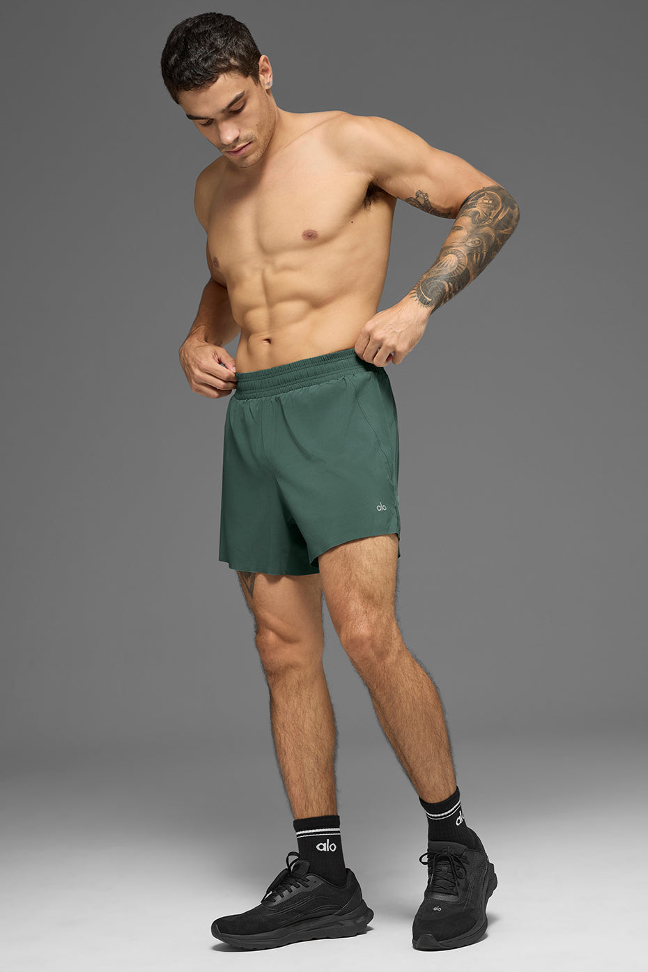 5 Adapt Running Short - Clover Green - Image 5
