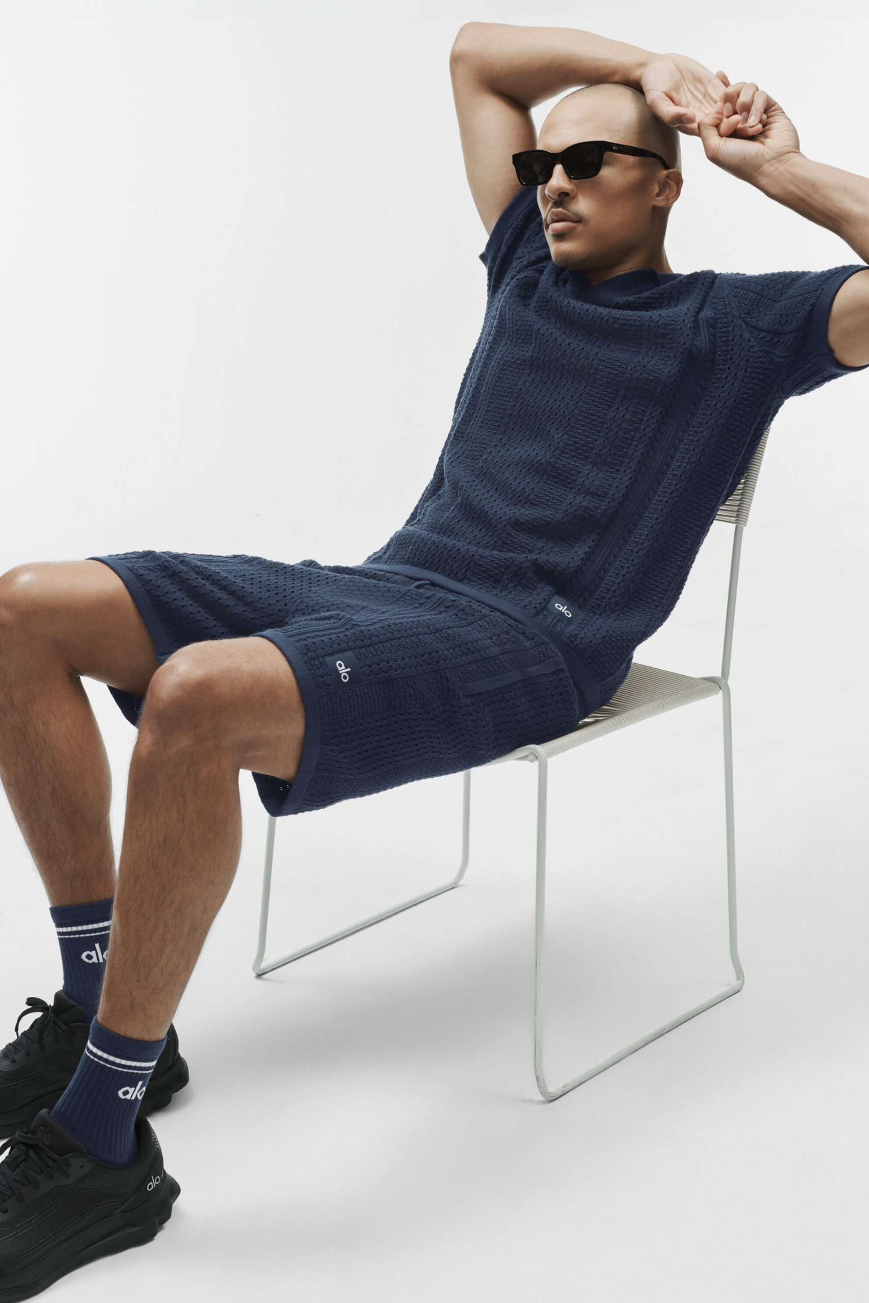 7 Coastline Knit Short - Navy - Image 5