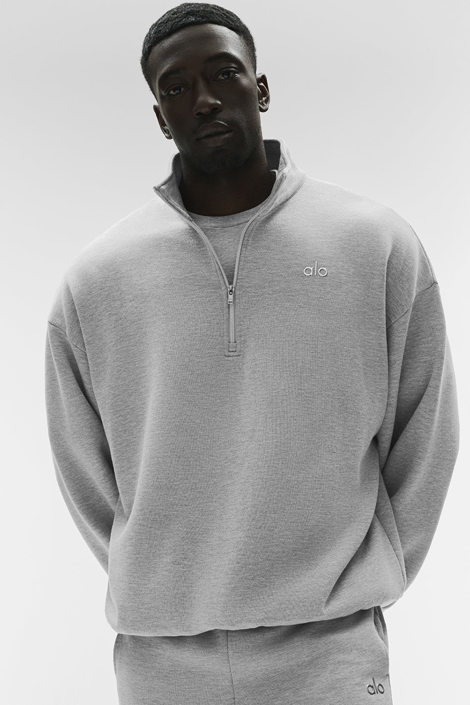 Accolade 1/4 Zip Pullover - Athletic Heather Grey - Image 4