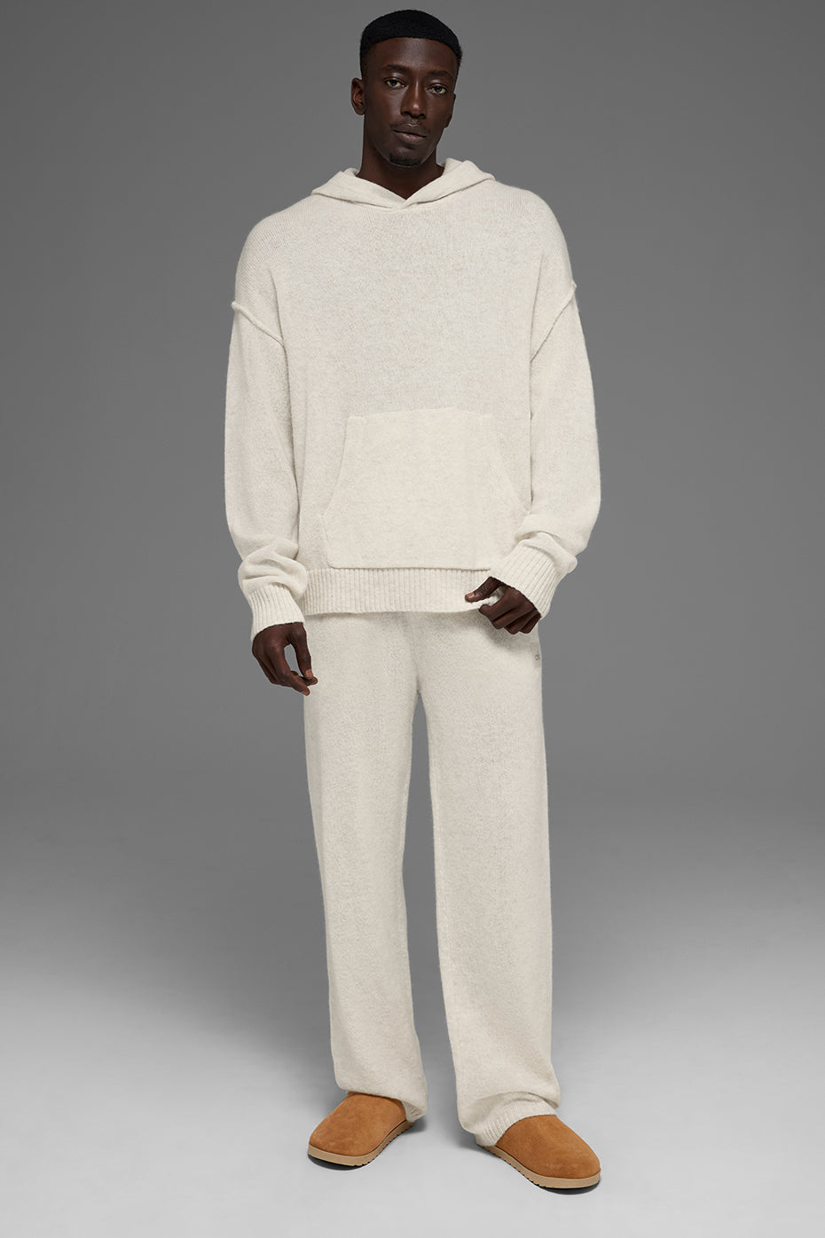 Wool Cashmere New Class Hoodie - Bone Heather - Image 5
