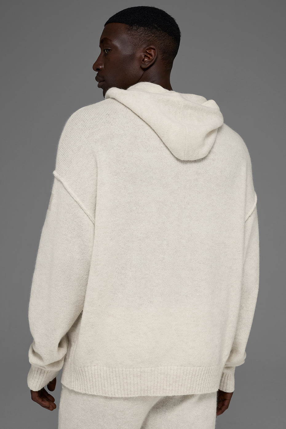 Wool Cashmere New Class Hoodie - Bone Heather - Image 3