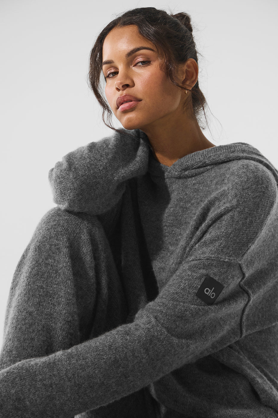 Wool Cashmere New Class Hoodie - Platinum Grey - Image 3