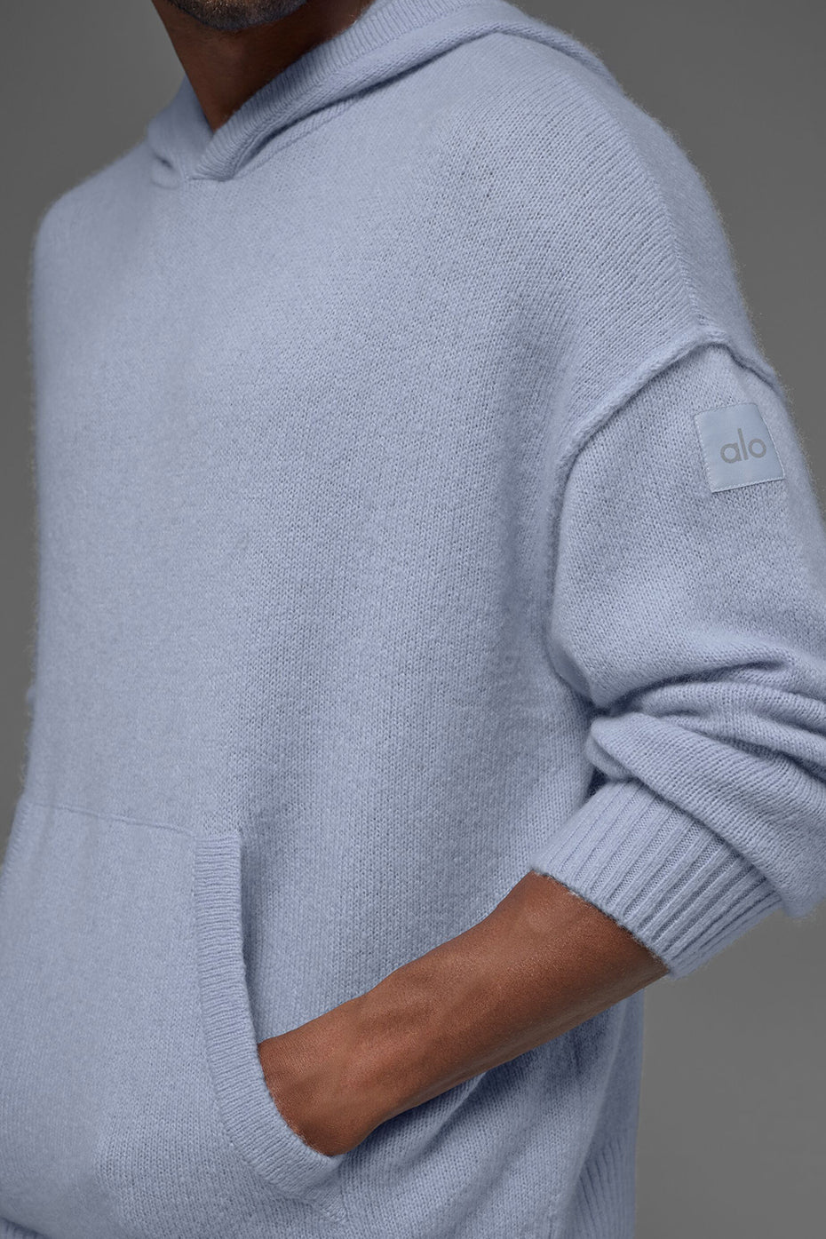 Wool Cashmere New Class Hoodie - Winter Frost - Image 3