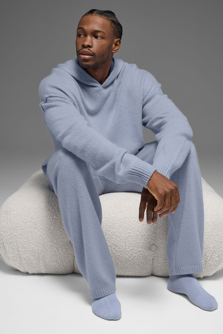 Wool Cashmere New Class Hoodie - Winter Frost - Image 4