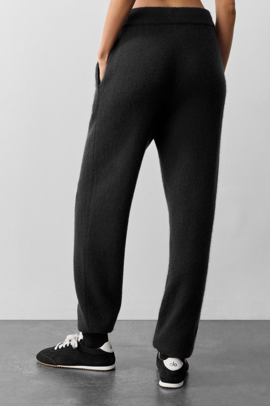 Wool Cashmere New Class Sweatpant - Black - Image 4