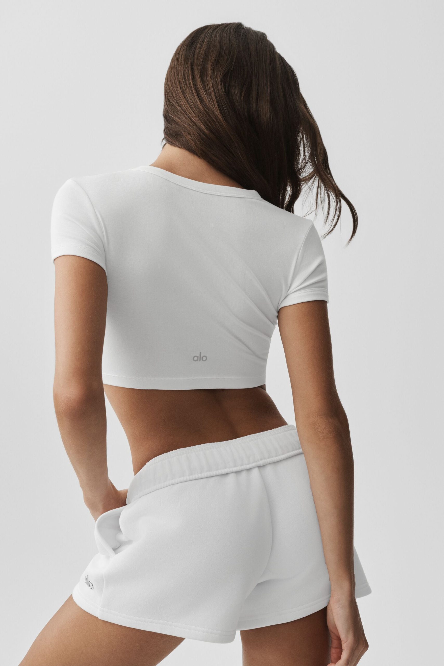 Cropped Timeless Tee - White - Image 3