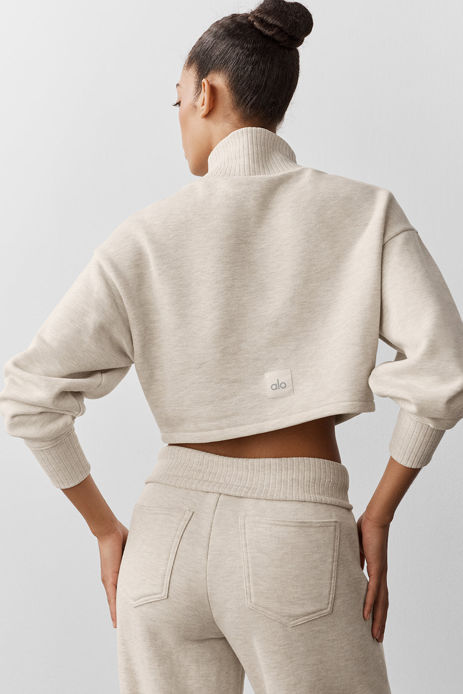Cropped Serenity Coverup - Oatmeal Heather - Image 2