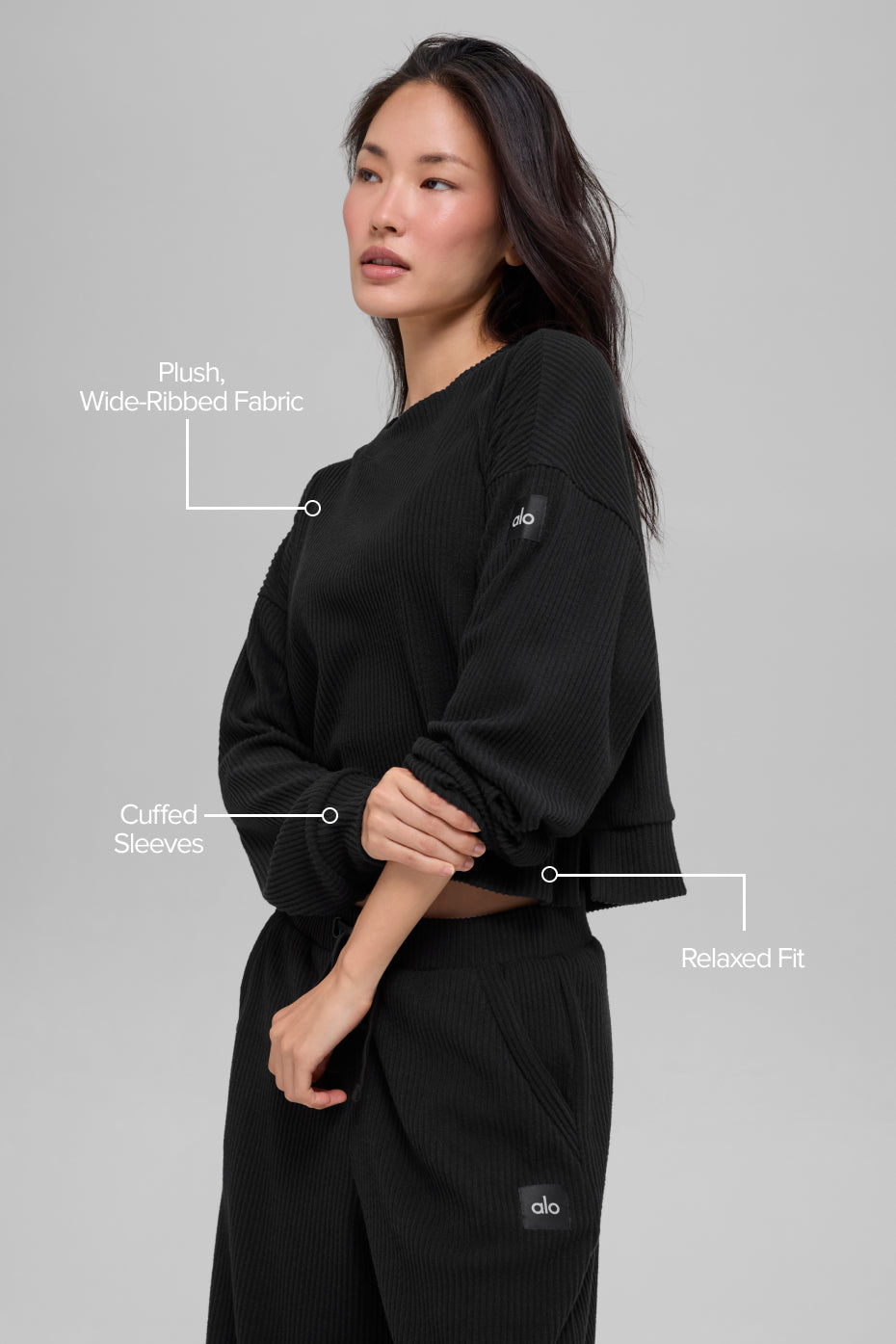 Muse Crew Neck Pullover - Black - Image 2