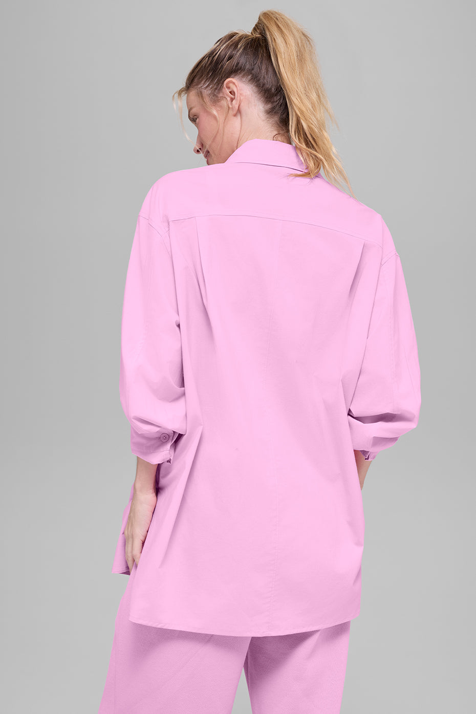 Cotton Real Deal Button Up Long Sleeve - Candy Heart Pink - Image 3