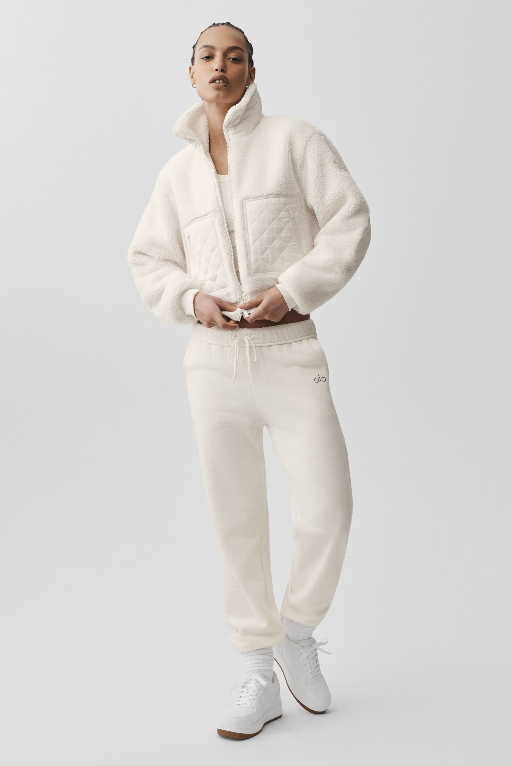 Sherpa Edge Bomber - Ivory - Image 6