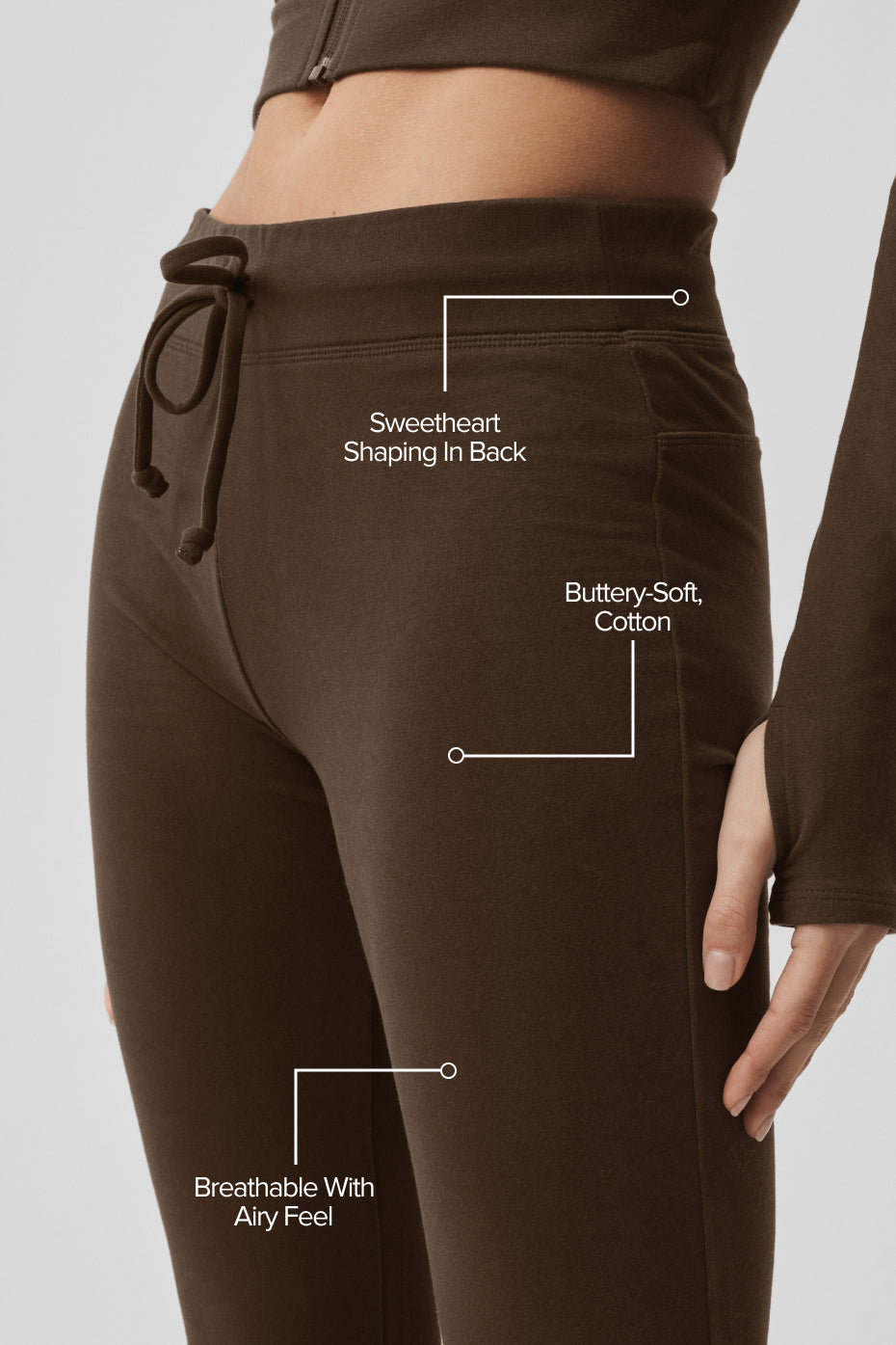 Sway Bootcut Sweatpant - Espresso - Image 2
