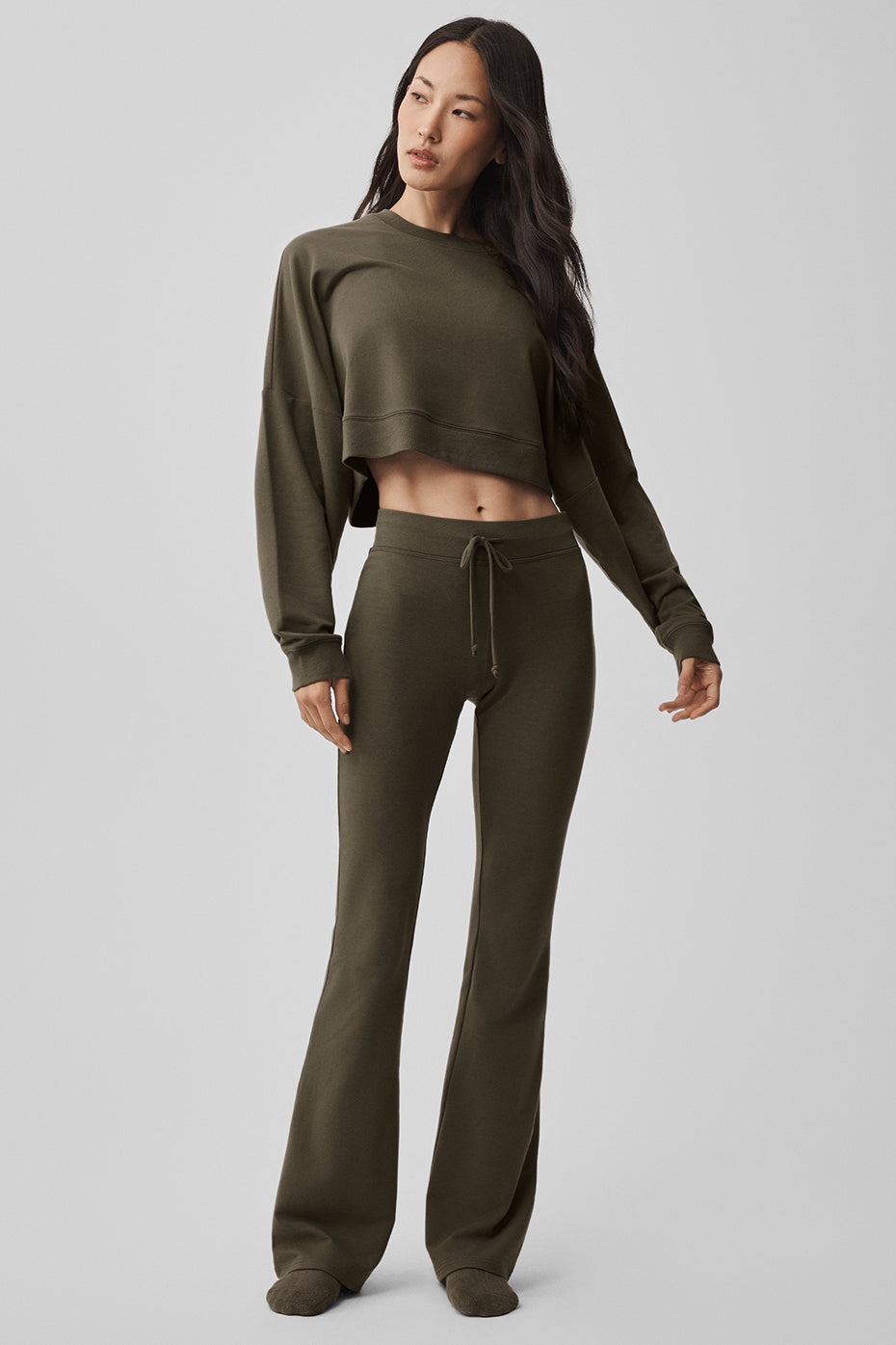 Sway Bootcut Sweatpant - Olive Tree - Image 6