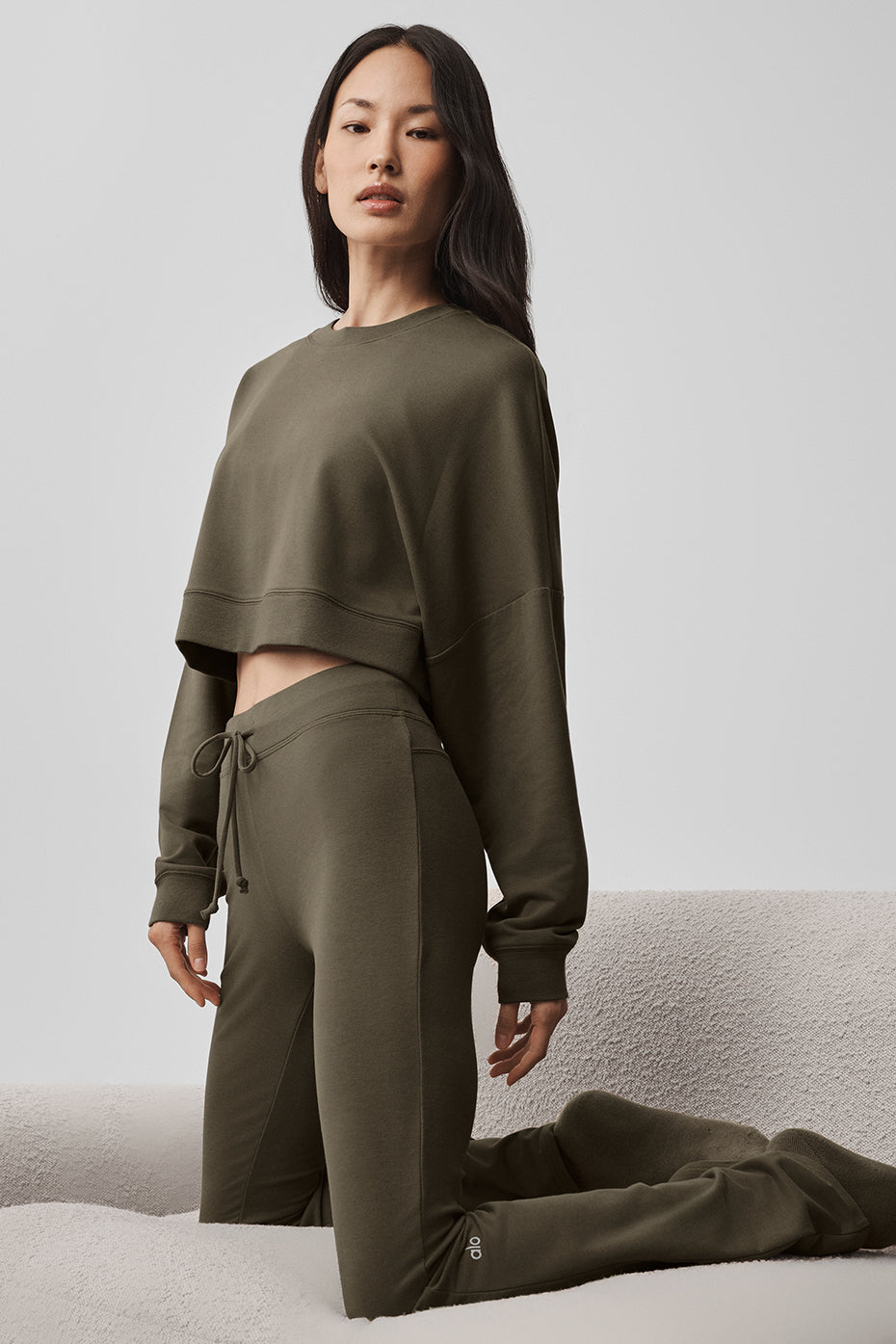 Sway Bootcut Sweatpant - Olive Tree - Image 5