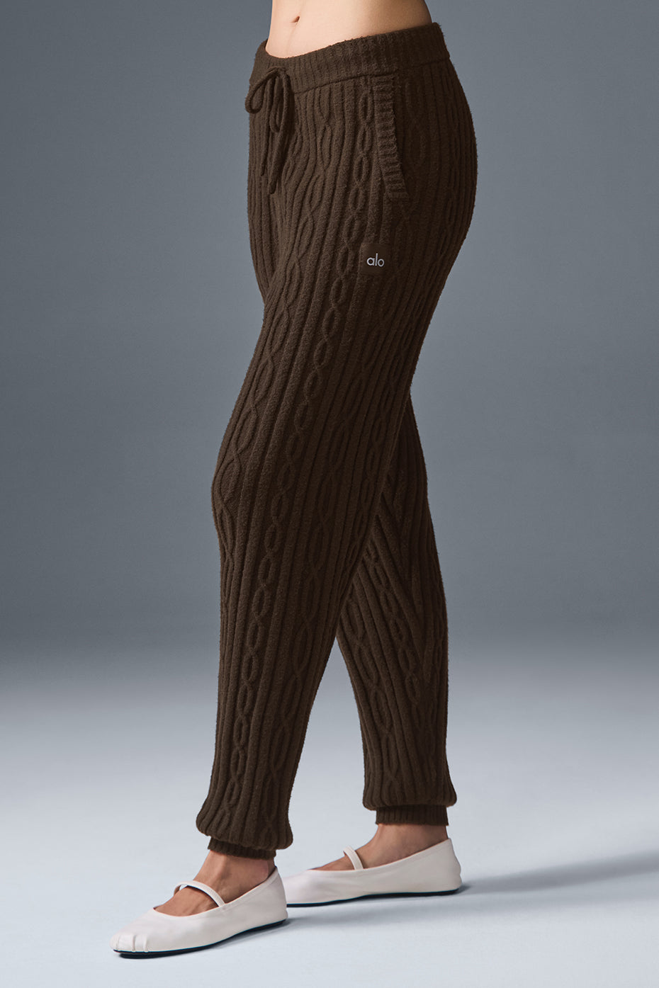 Cable Knit Winter Bliss Pant - Espresso - Image 3
