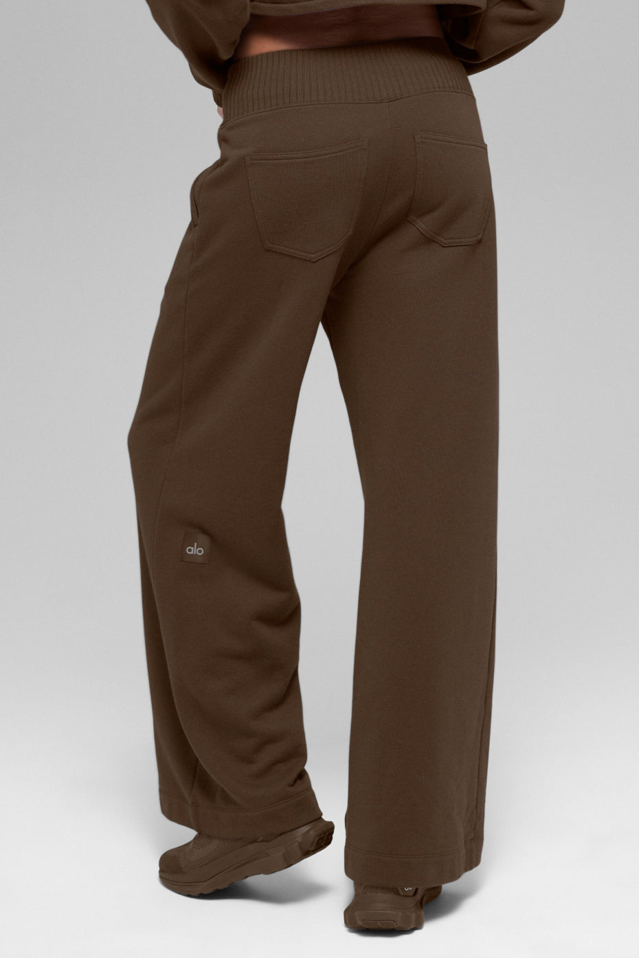 Serenity Wide Leg Sweatpant - Espresso - Image 2