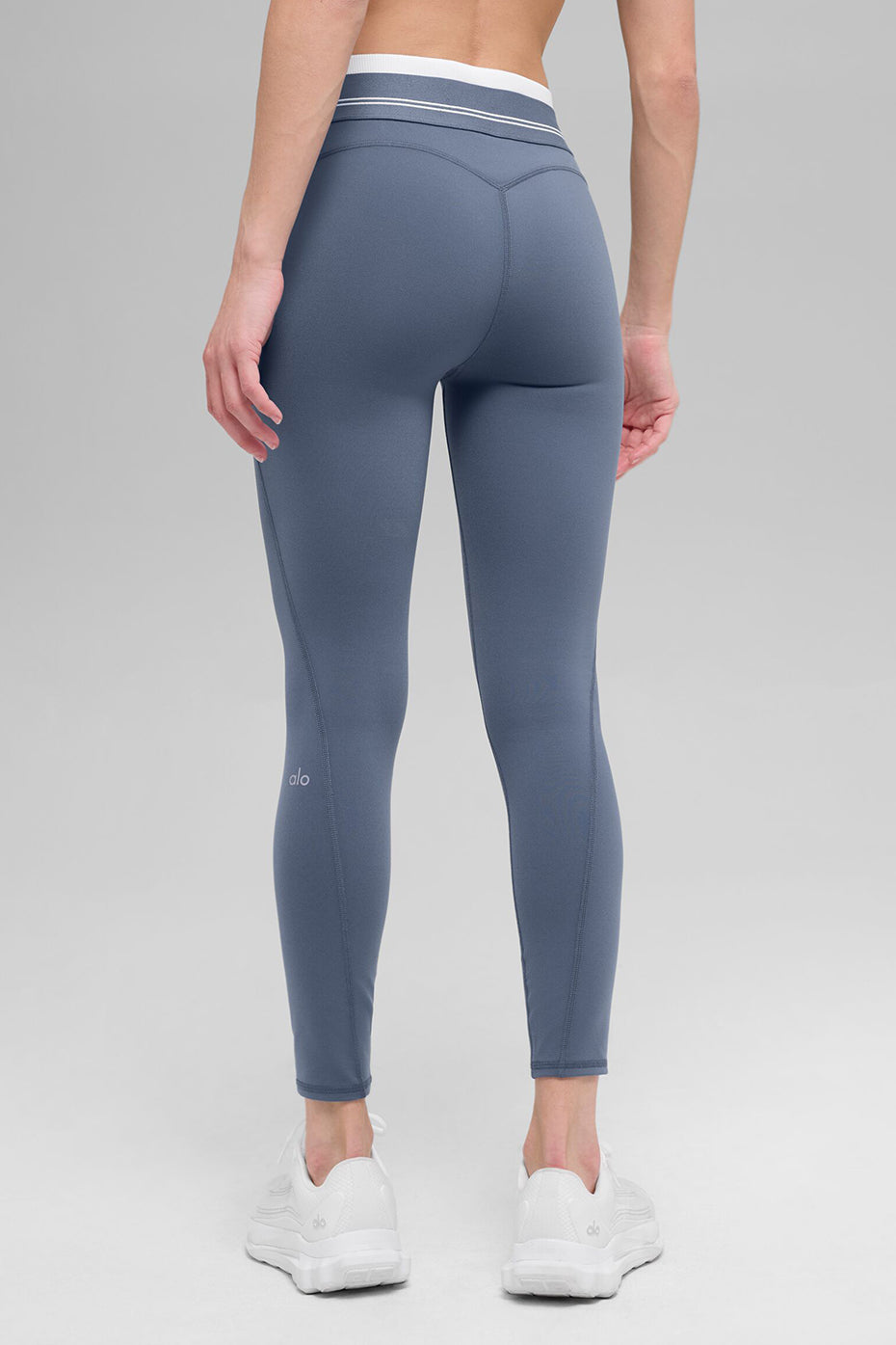 Airbrush High-Waist 7/8 Better Together Legging - Bluestone/White - Image 3