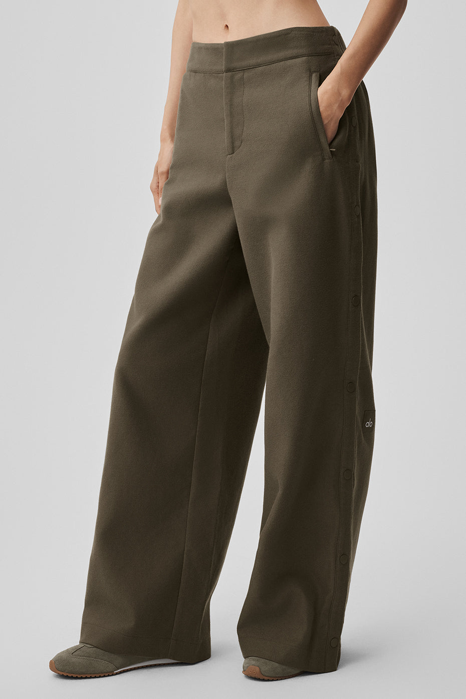 Mid-Rise Cosmopolitan Snap Pant - Olive Tree - Image 2