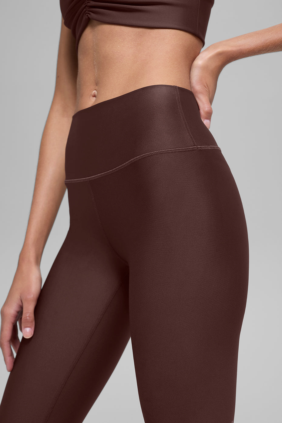 16'' High-Waist Airlift Capri - Brownstone - Image 2