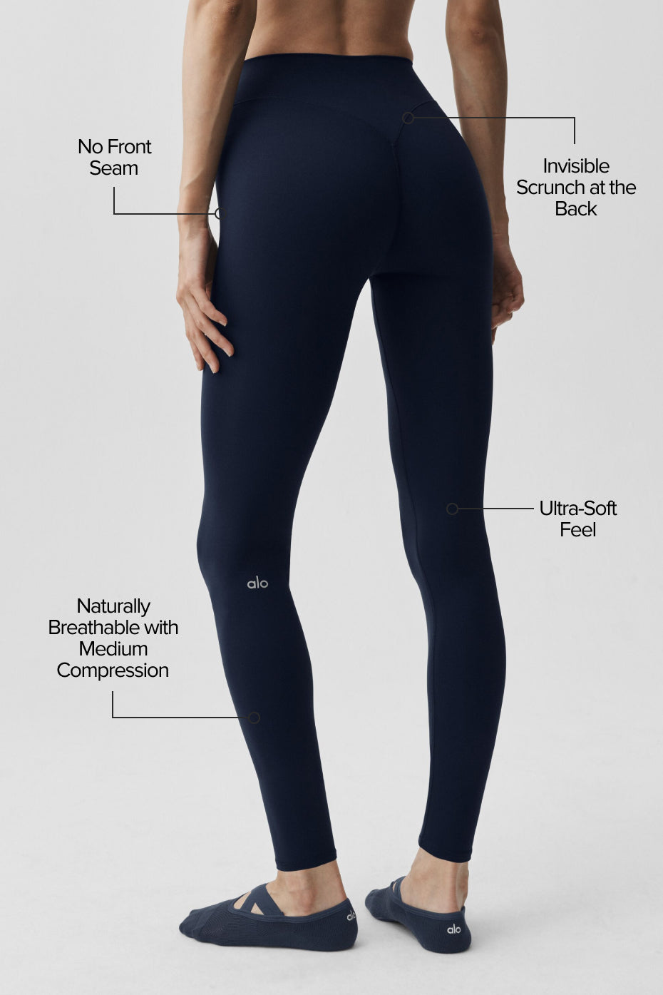 ALO Softsculpt 7/8 Define Legging - Navy - Image 2