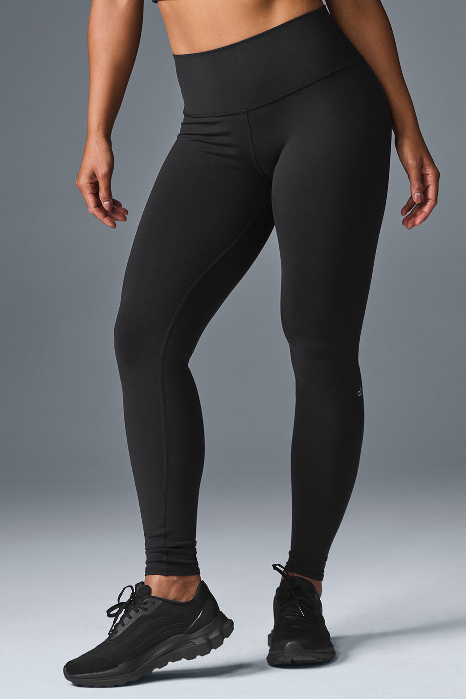 High-Waist Airbrush Legging - Black - Image 2