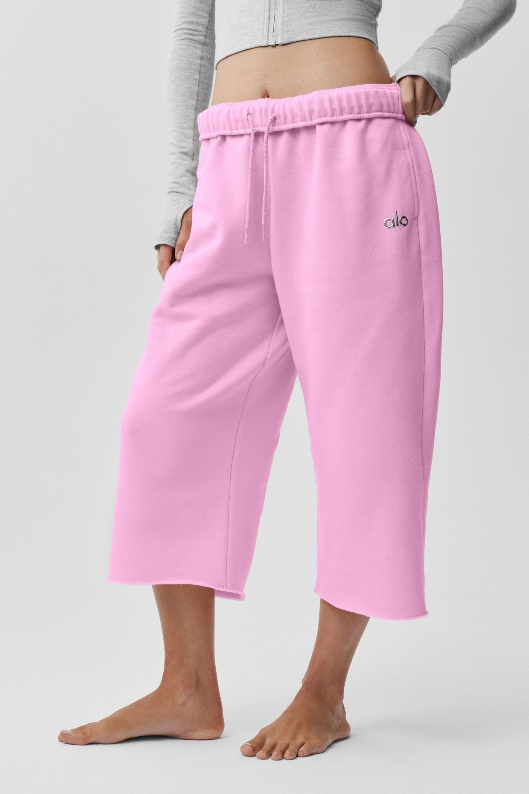 Accolade Cutoff Sweatpant - Candy Heart Pink - Image 3
