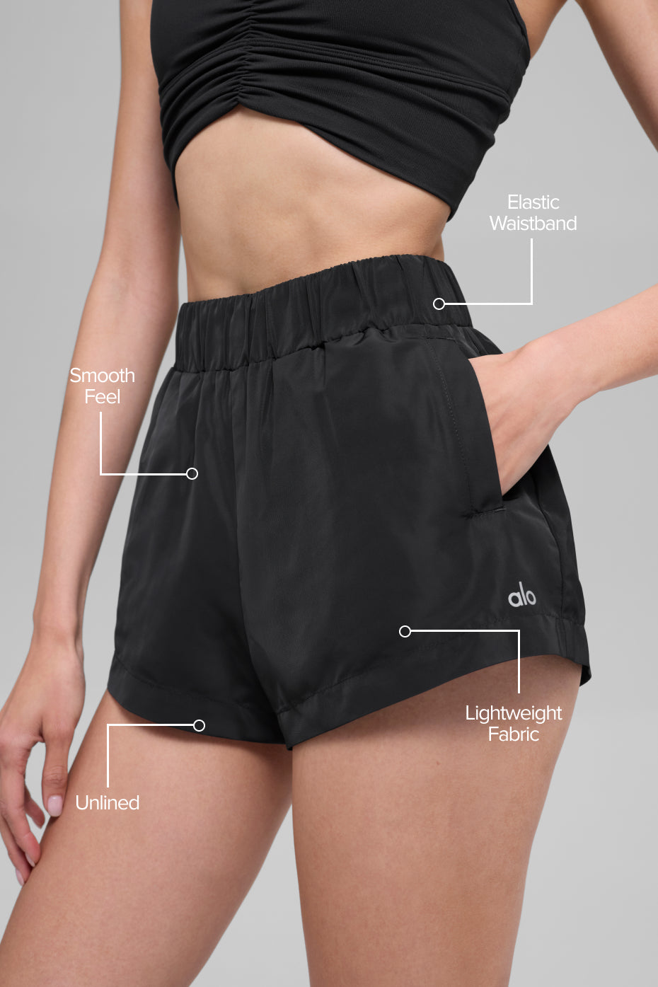 High-Waist Socialite Short - Black - Image 2