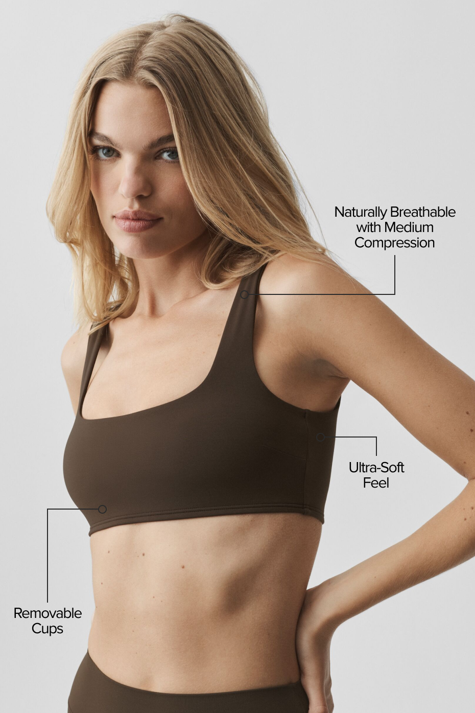 ALO Softsculpt Precision Bra - Espresso - Image 2