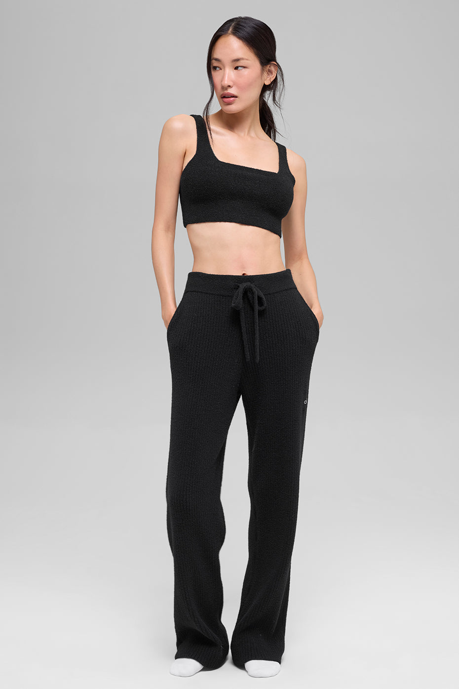Snuggle Up Sweater Bra - Black - Image 4