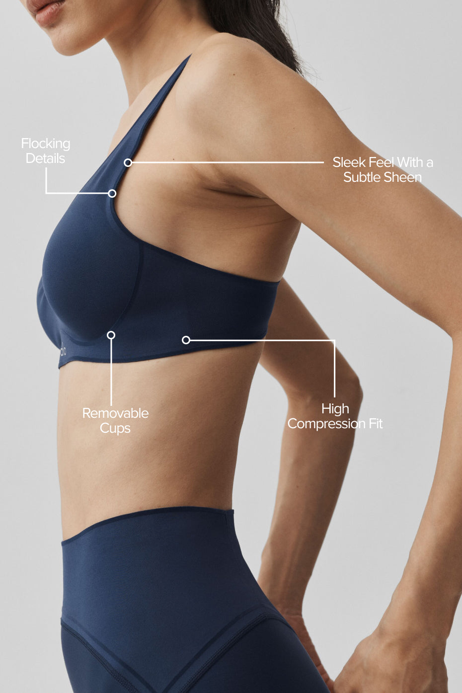 Airlift Top-Notch Bra - Navy - Image 2