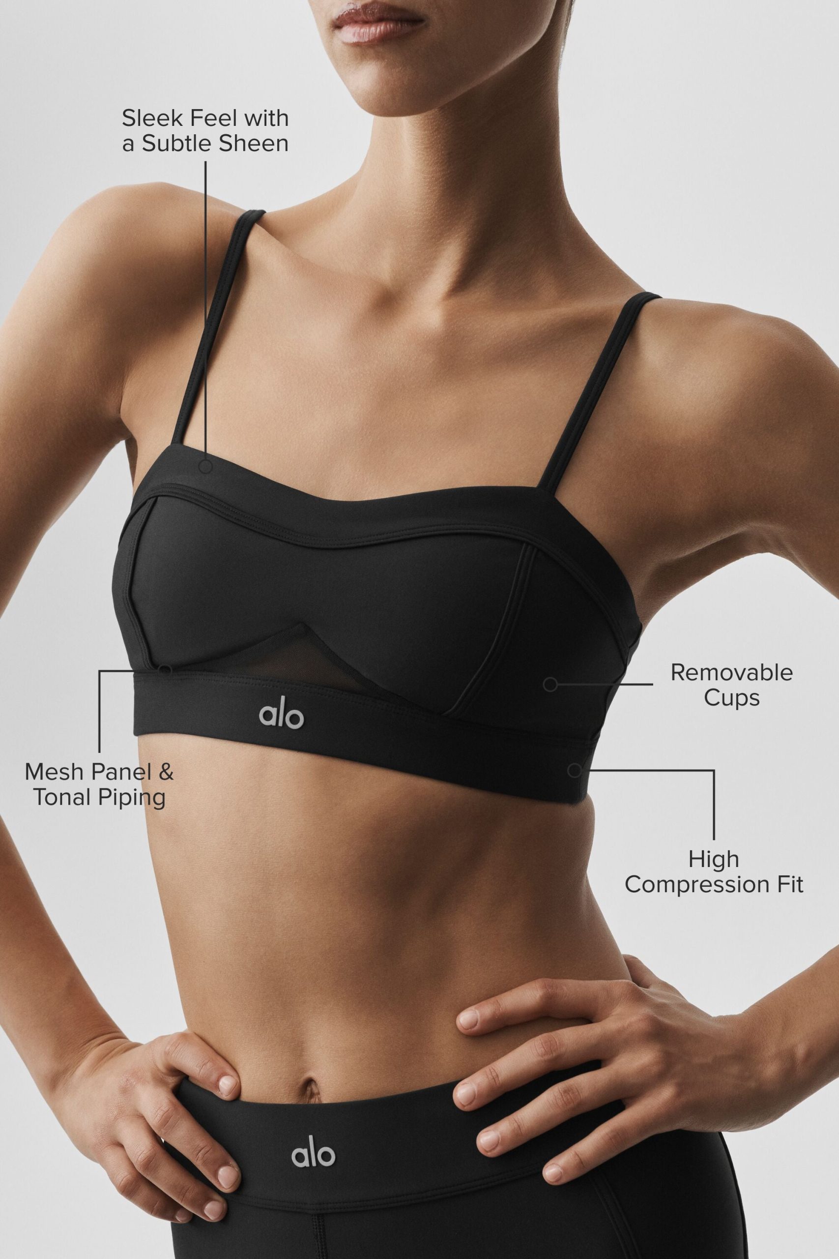 Airlift Skyglow Bra - Black - Image 2